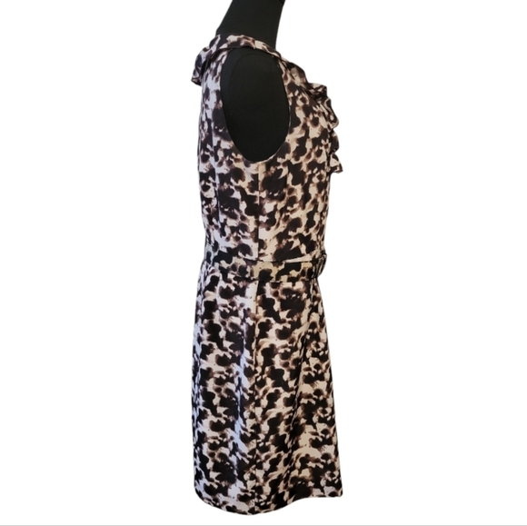 Banana Republic Sleeveless Print Belted Dress Size 10 - Picture 2 of 4